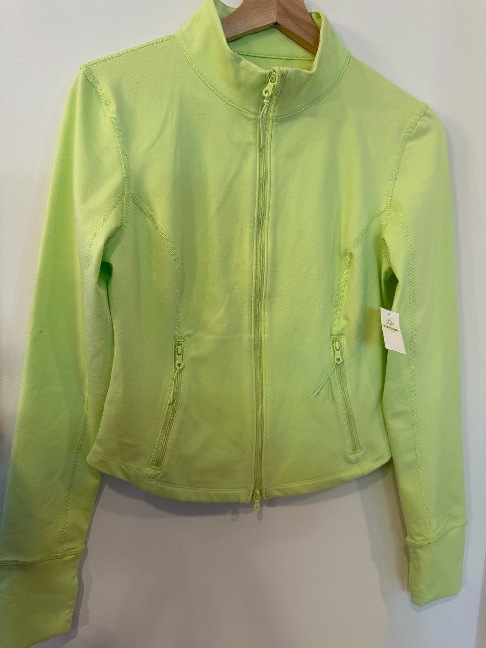 aerie Neon Lime Full-Zip Active Jacket - Picture 2 of 6